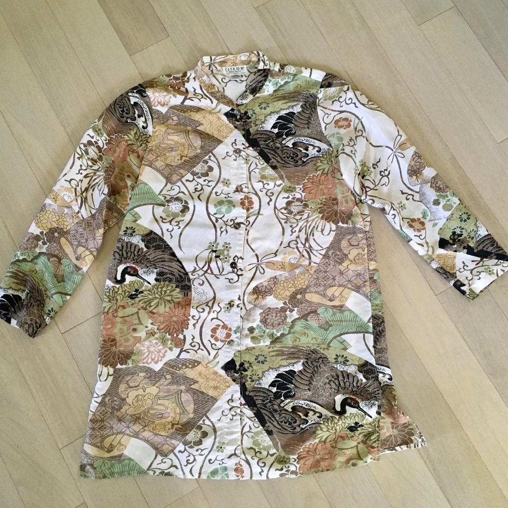 Citron Santa Monica silk top tunic